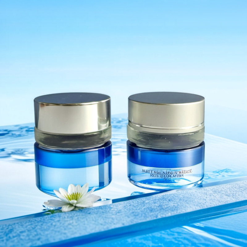 厂家供应3g透明玻璃膏霜瓶配套铝盖 眼霜瓶 化妆品包装瓶