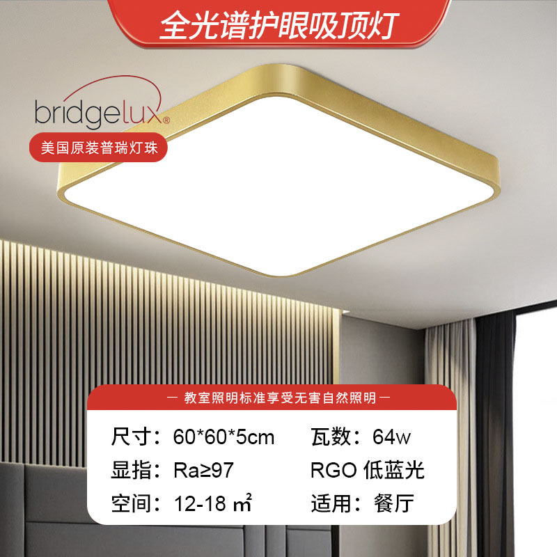 Luz de techo LED para sala de estar, diseño redondo minimalista moderno, elegante color dorado, adecuada para dormitorio, estudio, balcón, pasillo, iluminación de estilo ligero y lujoso.