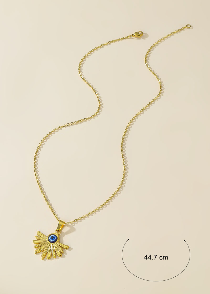 Simple Style Eye Titanium Steel Enamel Plating Inlay Resin Earrings Necklace