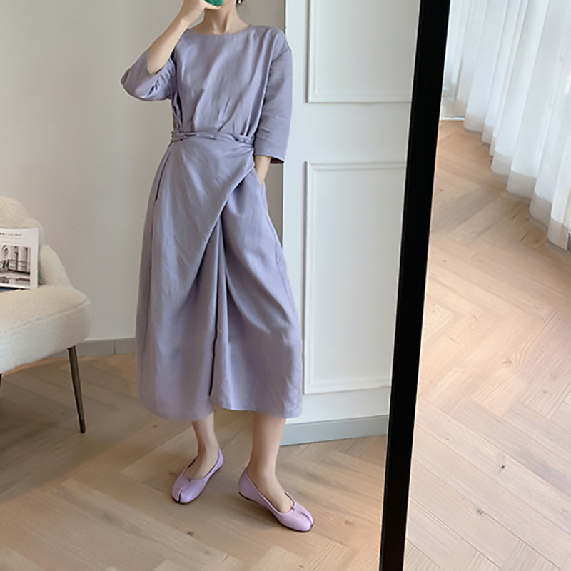 F9142 1820K VÁY ĐẦM LIỀN THÂN DÁNG DÀI NỮ HANTDC PHONG CÁCH ÂU MỸ THỜI TRANG NỮ G05 SẢN PHẨM MỚI