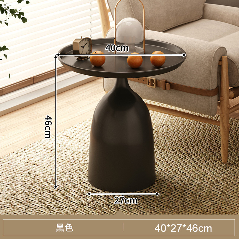 Mesa pequeña, sala de estar, sofá doméstico, mesa lateral, balcón, mesa redonda pequeña, mini mesa de centro, mesa de almacenamiento junto a la cama, mesita de noche de hierro