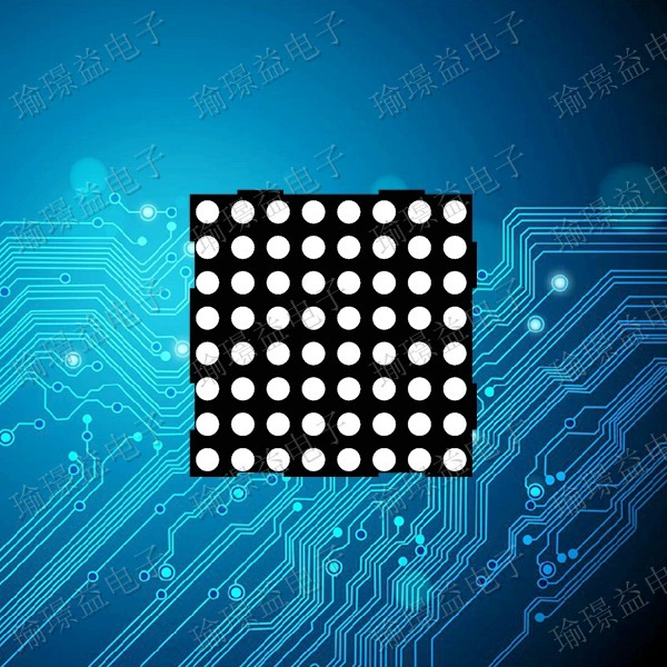 Светодиодный матричный модуль F5.0 8*8 матричный модуль красный 2088AS 2088BS Спотовые продажи