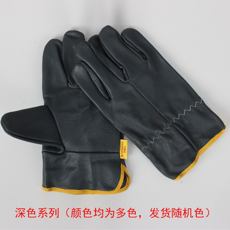 佳护全牛皮头层电焊手套司机手套焊工焊接耐用耐高温搬运隔热手芸