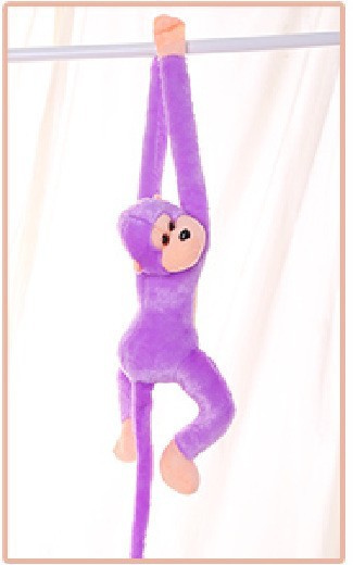 Mono de brazo largo mono juguete de peluche colorido cortina mono de brazo largo adornos de regalo decoración muñeca mono llamará al por mayor mono colgante