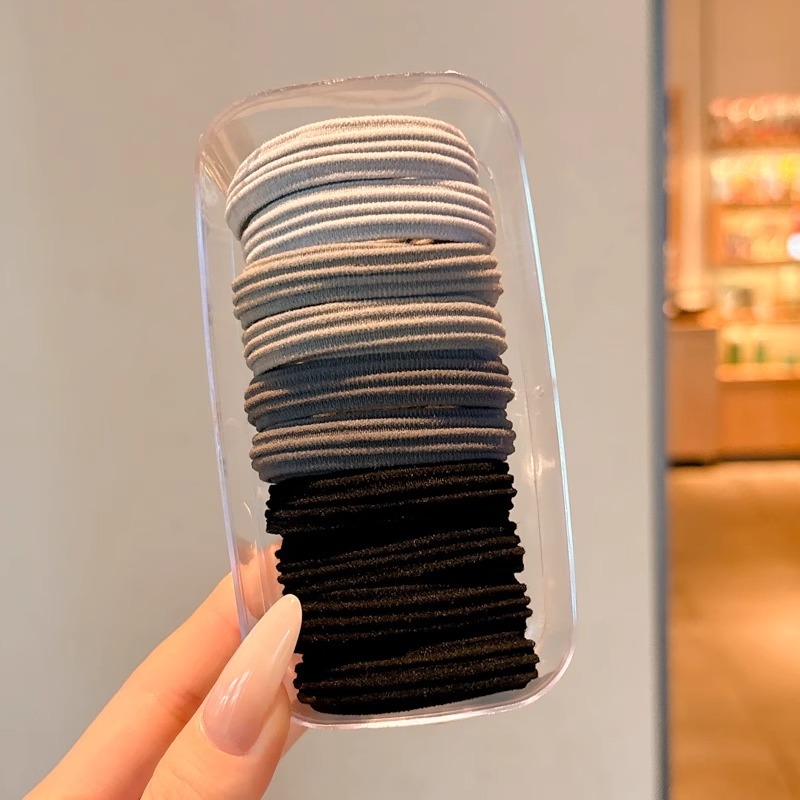 Cuerda para el cabello de cola de caballo alta, alta elasticidad y goma elástica duradera, temperamento femenino, cuerda para la cabeza, 2025 nuevo tocado de anillo para el cabello de verano