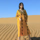 Ethnic Style Embroidered Travel Wear Retro Beach Dress Loose Seaside Holiday Thai Desert Long Dress Fairy F580