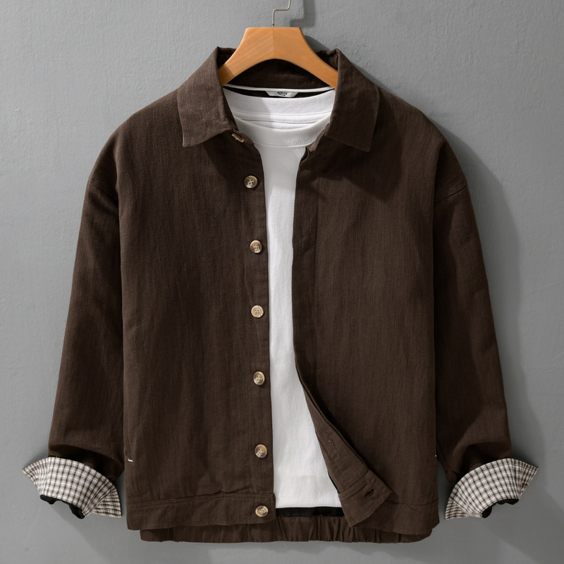 Tencel Linen Classy Light Glossy Soft Lapel Jacket Men's Business Spring and Autum Jacket W04 Tencel Linen Classy Light Glossy Soft Lapel Jacket Men's Business Spring and Autum Jacket W04