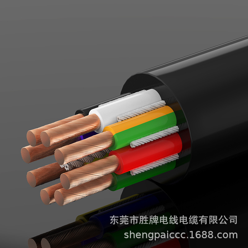 胜牌TRVV15*0.75MM  坦克链电缆 trvv柔性拖链电缆 耐弯折