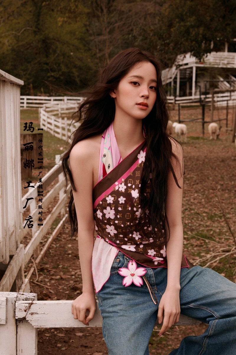 Ouyang nana's same coffee color [double-sided printing]