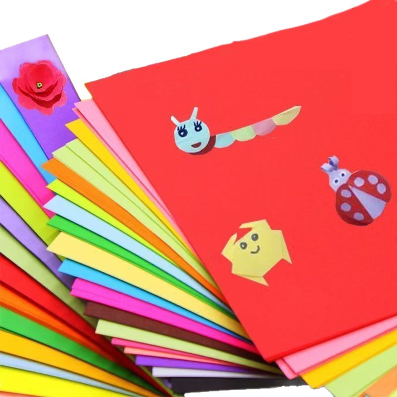 Nuevo papel de color origami para estudiantes de primaria hechos a mano juegos de corte de papel cuadrado para niños jardín de infantes diy-papel