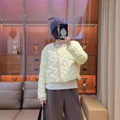 江南同款反季新国标90白鸭绒羽绒服圆领气质保暖轻薄短款女装上衣
