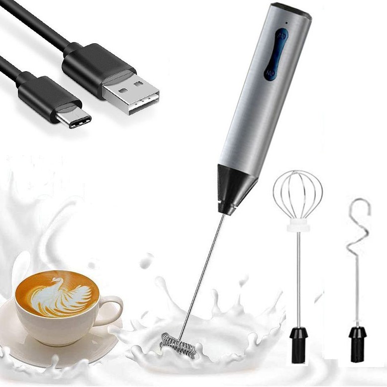 Batidor de leche en polvo eléctrico de la licuadora automática del pigmento del batidor de huevo del Espumador de leche eléctrico de mano del acero inoxidable 304