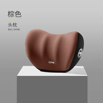 Waist support Memory Foam Cushion Waist Cushion Backrest - cloud-feeling-light-luxury-and-comfortable-fabric-mocha-brown-single-headrest
