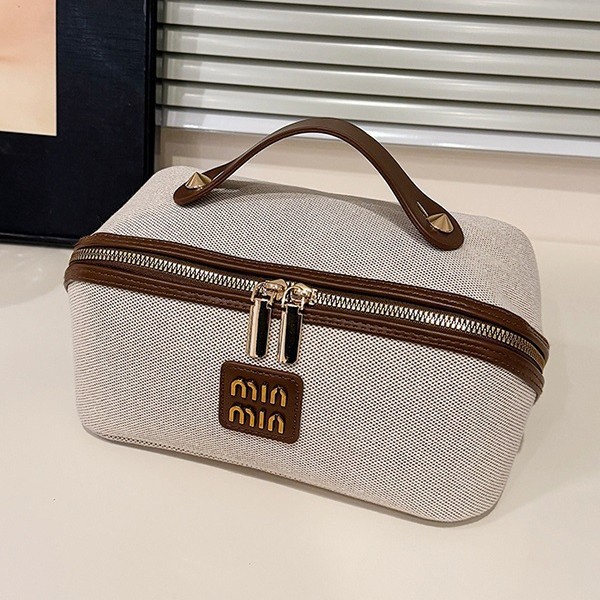 New cross-border cosmetic bag for women, portable, high-end, with compartments, large capacity, and a luxurious feel; waterproof and suitable for storing toiletries