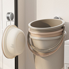 吸盤バケツ収納棚トイレ穴なしフックトイレ壁壁掛けバケツラック浴室吊りバケツ神器