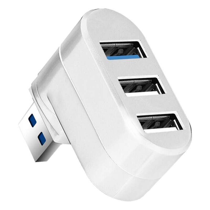 Estación de acoplamiento giratoria USB de tres puertos USBHUB3.0 a 2,0 Hub muelle de expansión creativa estación de acoplamiento giratoria