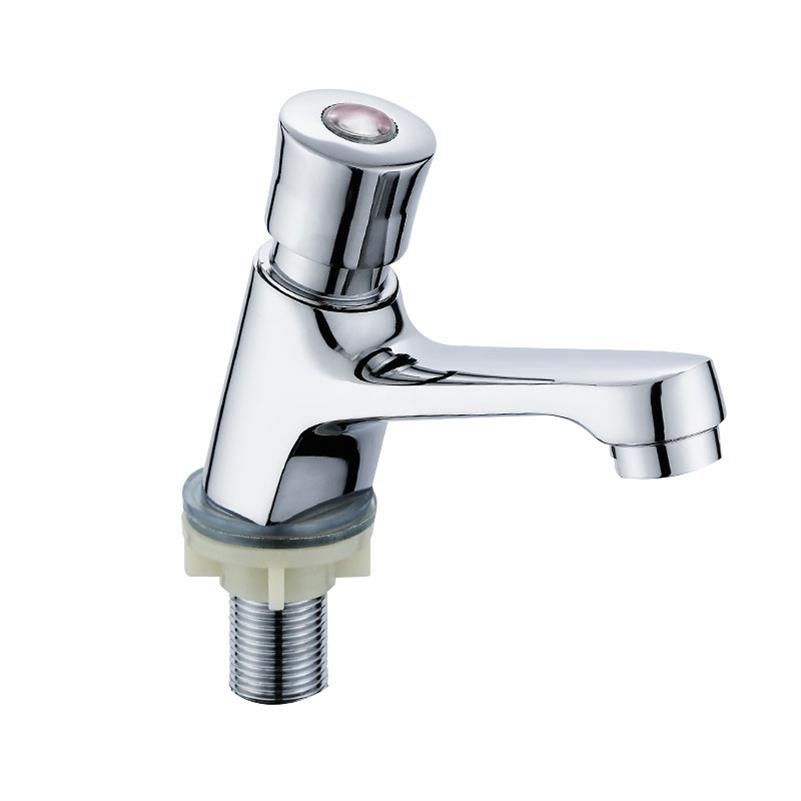 Grifos de presión de cobre retrasados con boquilla de agua de presión manual para cerrar automáticamente agua de una sola bañera fría