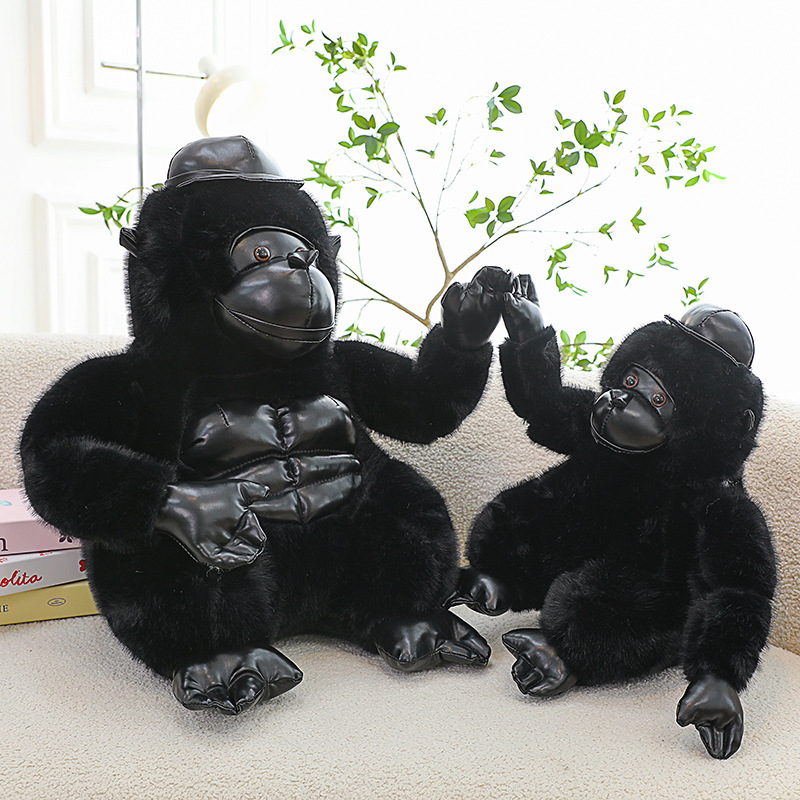 Simulación de dibujos animados gorila muñeca juguetes de peluche monos muñecas para niños muñecas tranquilizadoras regalo de cumpleaños