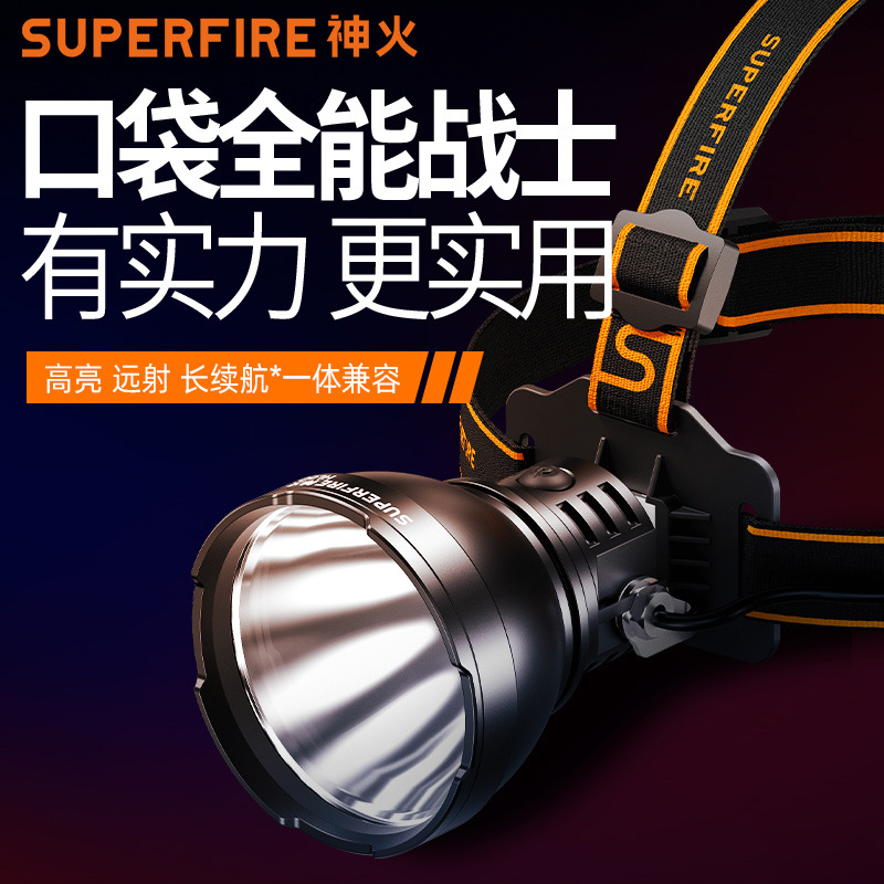 Shenhuo luz fuerte Faro de largo alcance recargable 36W de alta potencia de aleación de aluminio LED al aire libre montado en la cabeza de la lámpara de minero al por mayor
