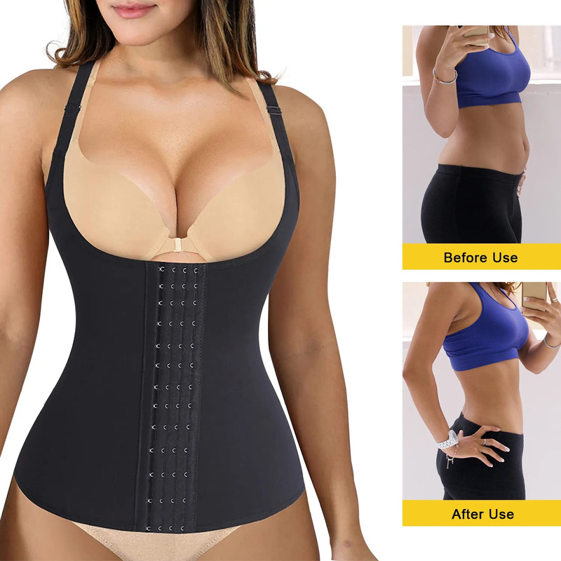 Women's Sauna Waist Coach Camisole Slim Corset Body Shaping Waist Trainer Abdominal Sweat