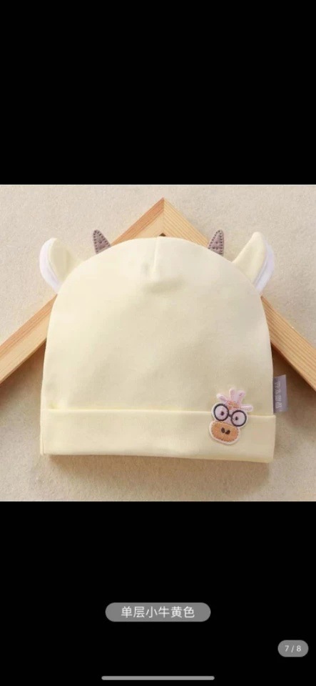 Gorro de Algodón Peinado para Bebé de 0-1 Año, Transpirable y Cómodo image 9