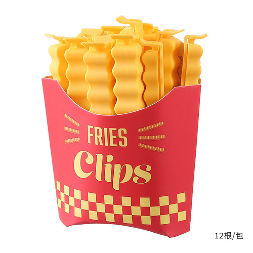 Sealing clip refrigerator magnet strip sealing clip moisture-proof fresh-keeping clip food bag seasoning storage French fries clip wholesale