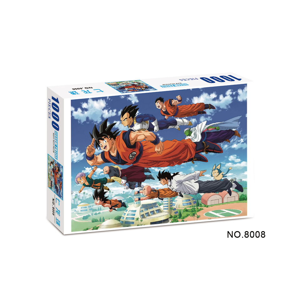 Puzzles avanzados transfronterizos para niños 1000 piezas de dibujos animados One Piece Puzzles de papel
