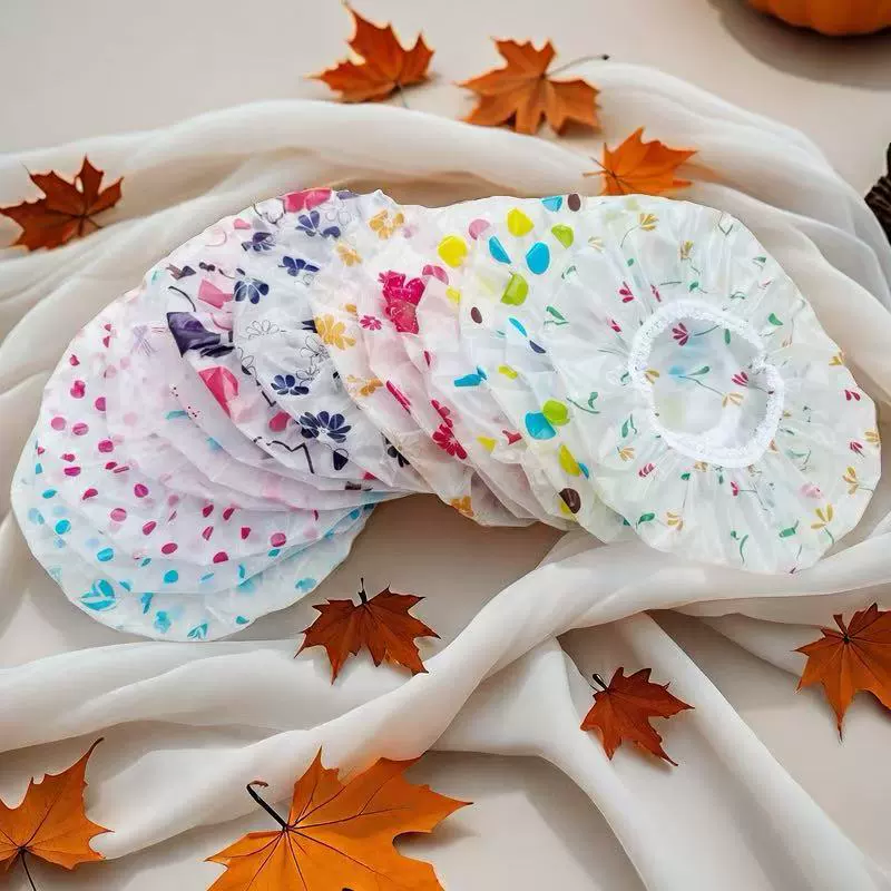 Сухая шляпа пылезащитная шляпа фабрика прямых продаж простой дизайн водонепроницаемая шапочка для душа PE шампунь для волос шляпа для душа оптовая одноразовая