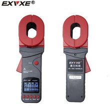 意力数字EX2000A钳形接地电阻测试仪防雷摇表环路高精度测量
