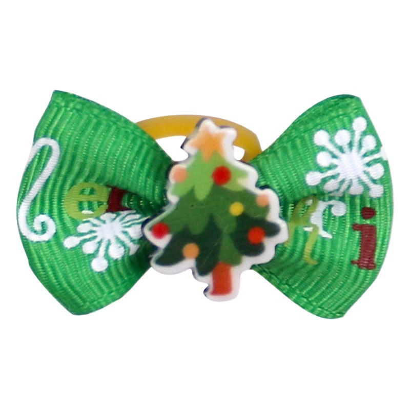 Рождество Pet резинкой Рождество Pet голова цветка Pet ювелирные изделия Pet головные уборы собаки кошки галстук-бабочка Рождество