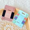 16 clothes with hair rubber bands simple temperament, color, color foundation, color foundation hair circular card paper pack leather sleeve hair rope