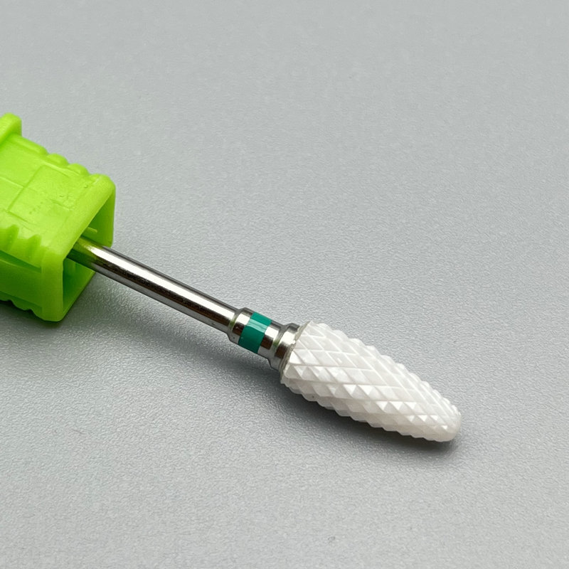 세라믹 옥수수 머리 화이트 도자기 그린 라벨 C