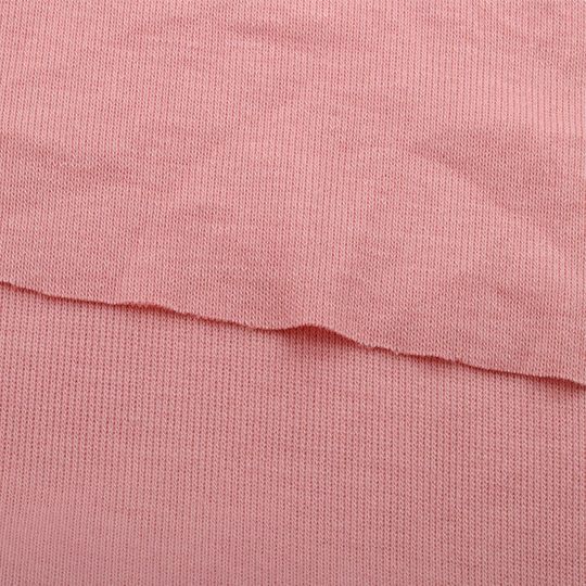1*1 double-sided Syro cotton 180g knitted rayon base fabric spandex blended stretch polyester rib fabric