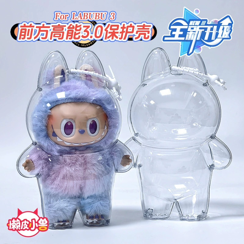 [Оригинальный источник ленивого зверя] LABUBU Labub Front High Energy V3.0 Прозрачный защитный чехол высокого качества