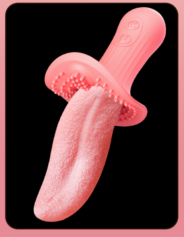 Jiuai Tongue AV Vibrator Telescopic Licking Massager for Women, Silicone, Pink — detail image 33