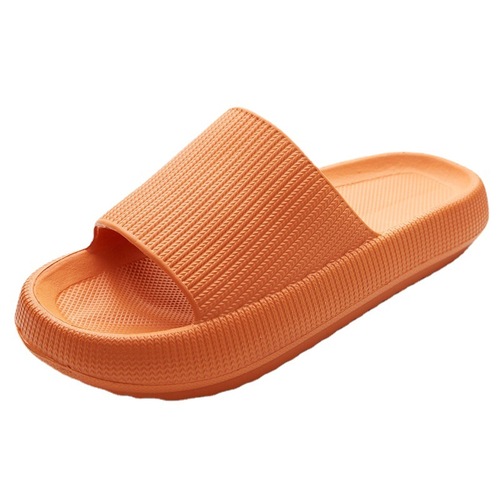 Stomping Sensation Summer Bathroom Shower Home Interior Slippers for Women Outdoor Wear Couples Thick Sole Silent EVA One-Piece Slippers for Men