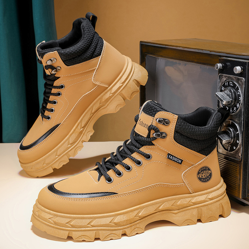 BOTAS Martin de alta gama zapatos masculinos nuevos zapatos de herramientas al aire libre en otoño tendencia masculina 100 zapatos de moda de botas cortas de ocio de fondo grueso image 1
