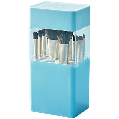Korean style eyebrow pencil storage box, desktop dust-proof makeup brush storage bucket, dressing table pen powder brush lipstick brush storage