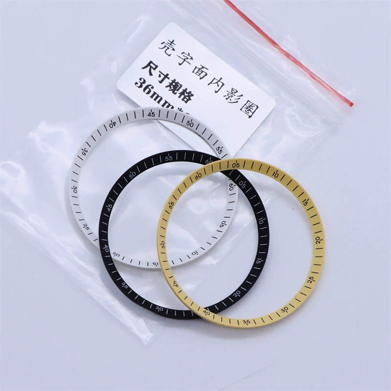 Аксессуары для ремонта часов циферблат внутренний теневой корпус кольцо буквальное внутреннее кольцо цифровая шкала внутреннее кольцо пластиковое боковое кольцо