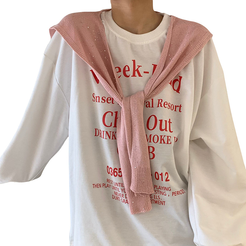 Sopa de punto de alta sensación de primavera y otoño estilo coreano cuello pequeño hombro bufandas de pañuelo con cuello falso de lana con hombros