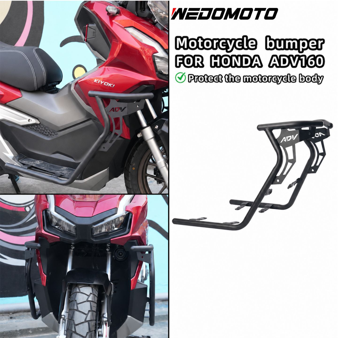 Suitable for 22-26 Honda ADV160 motorcycle modified anti-collision…