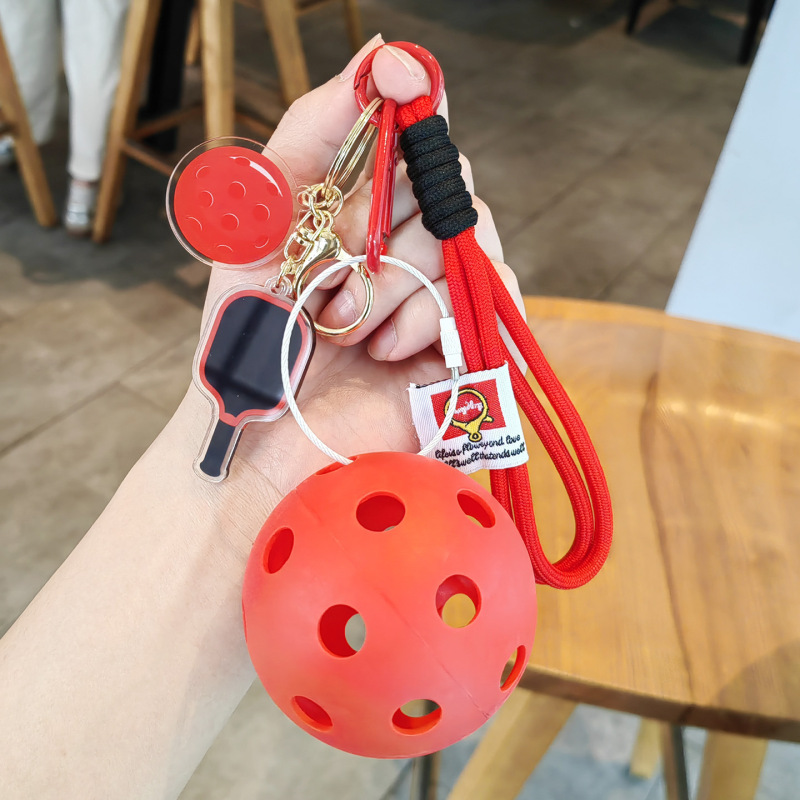 楽しいピックルボールラケット、ピックルボールペンダント、ピックルボールクリエイティブ、ピックルボールキーホルダー、クリエイティブペンダント、男性と女性へのギフト|undefined