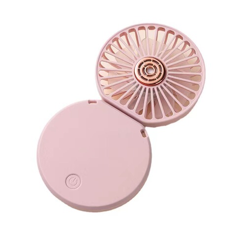 Gift Handheld Small Fan Neck Fan Desk Aromatherapy Fan Folding Fan Cross-border Live Stream Source Wholesale
