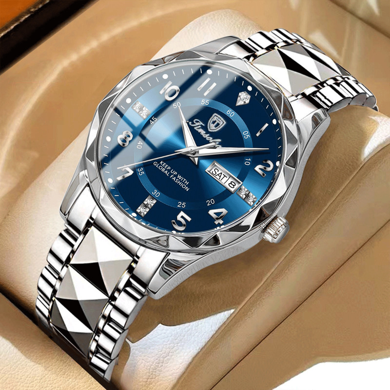 Swiss brand luxury waterproof luminous watch men's new quartz watch live foreign trade explosions a generation of hair