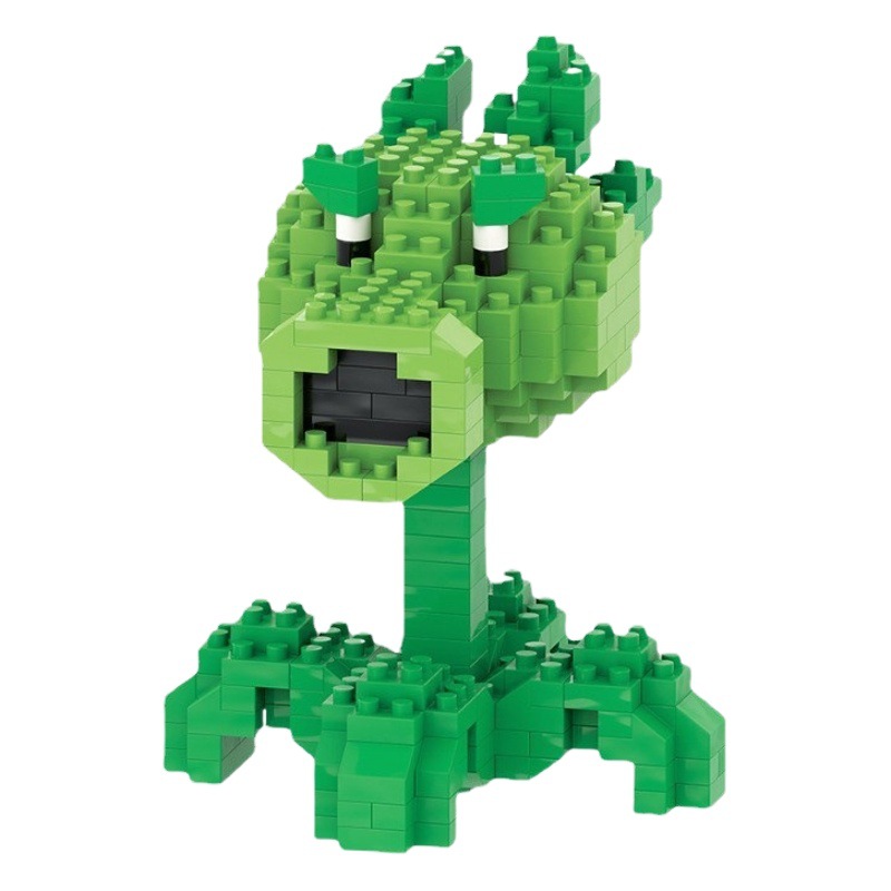 Juguetes para niños compatibles con bloques de construcción de Lego Plants vs Zombies rompecabezas de micropartículas juguetes de costura bloques de construcción creativos