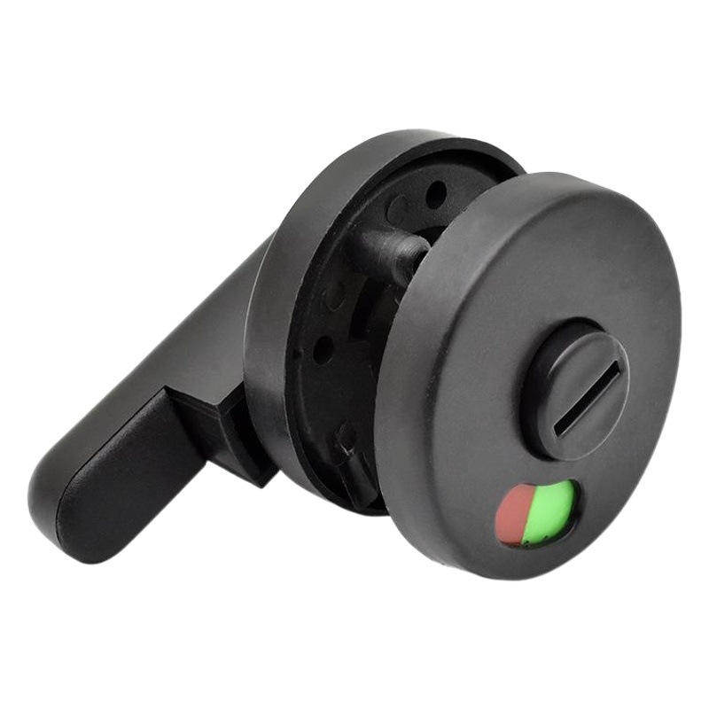 Male black folding door partition lock toilet with indicator partition lock nylon plastic partition indicator door lock