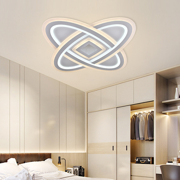 Transfronterizos dedicados a Zhongshan lámparas controlador remoto inteligente 2.4G lámpara moderna de montaje abierto para hogares 190W lámpara LED de techo