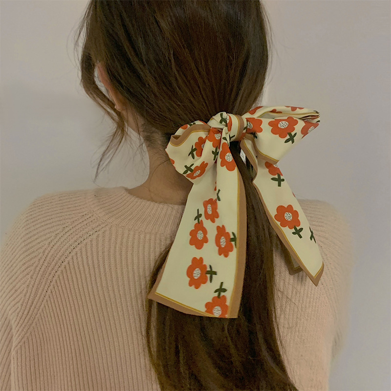 Foulard En Soie Coréenne Anneau De Cheveux En Satin display picture 27