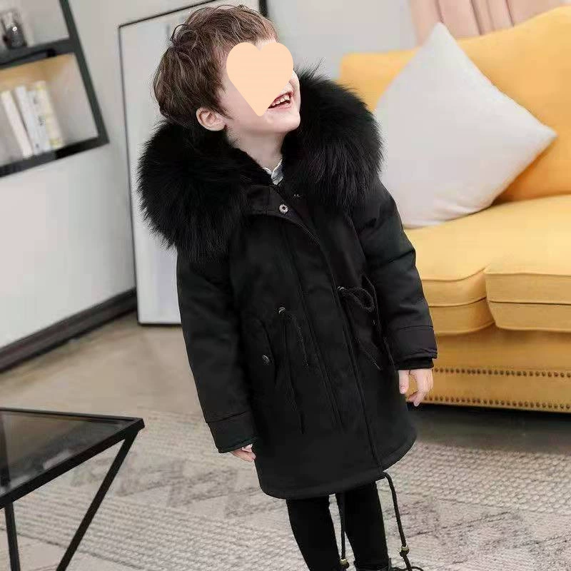 Warm children's removable down jacket for men and women