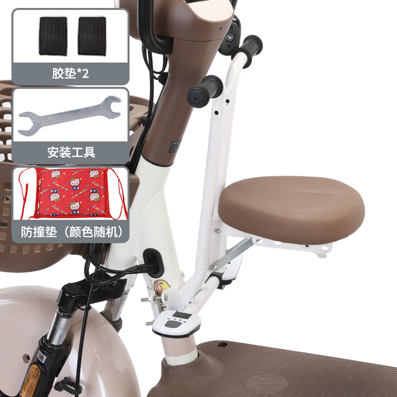 Battery car universal baby seat electric car child safety mount scooter child stool free binding chair